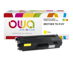EN_Toner remanufacturé OWA - standard - Jaune - pour BROTHER TN-469Y, TN-910Y