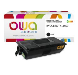 Toner remanufacturé OWA - standard - Noir - pour KYOCERA TK-3160