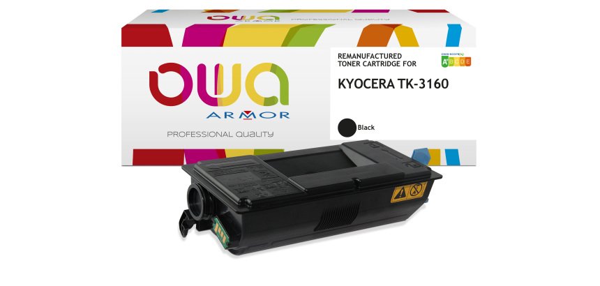 Toner remanufacturé OWA - standard - Noir - pour KYOCERA TK-3160