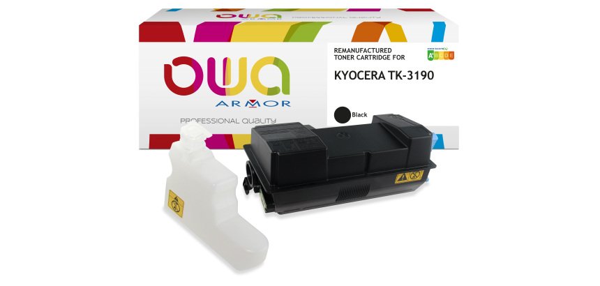 Toner remanufacturé OWA - standard - Noir - pour KYOCERA TK-3190