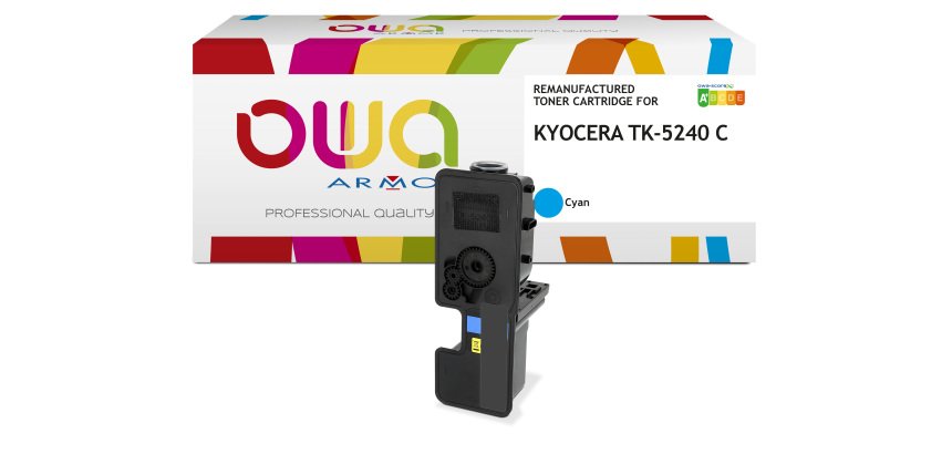 Toner remanufacturé OWA - standard - pour KYOCERA TK-5240 C