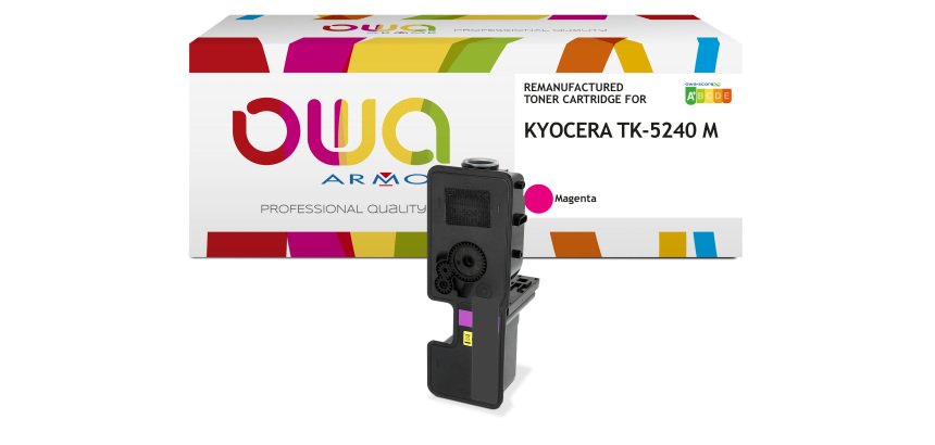 Toner remanufacturé OWA - standard - pour KYOCERA TK-5240 C