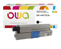 Toner remanufacturé OWA - standard - Noir - pour OKI 44973536
