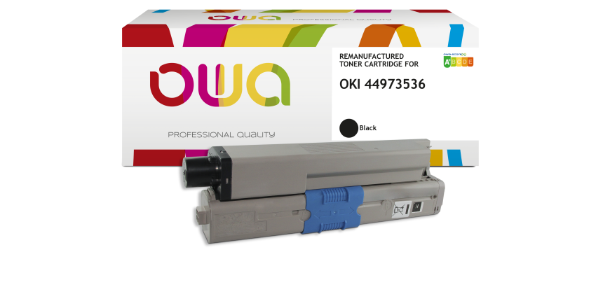 OWA Remanufactured Toner - Standard - Black - for OKI 44973536