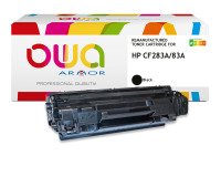 Toner remanufacturé OWA - très très haute capacité - Noir - pour HP CF283A