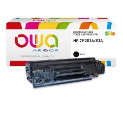 Toner remanufacturé OWA - très très haute capacité - Noir - pour HP CF283A