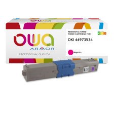 Toner remanufacturé OWA - standard - Magenta - pour OKI 44973534