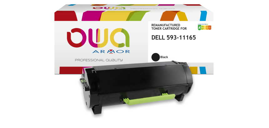 Toner remanufacturé OWA - standard - Noir - pour DELL 593-11165