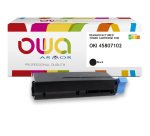 Toner remanufacturé OWA - standard - Noir - pour OKI 45807102