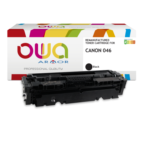 Toner remanufacturé OWA - standard - Noir - pour CANON 046