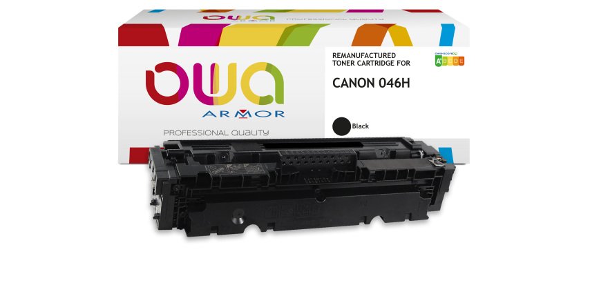 Toner remanufacturé OWA - haute capacité - Noir - pour CANON 046HK
