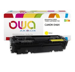 Toner remanufacturé OWA - haute capacité - Jaune - pour CANON 046H