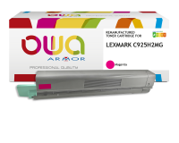 Toner remanufacturé OWA - standard - pour LEXMARK C925H2CG