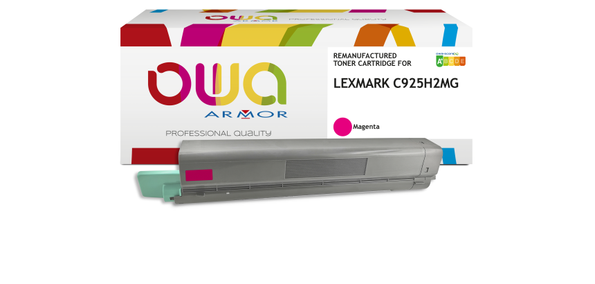 Toner remanufacturé OWA - standard - pour LEXMARK C925H2CG