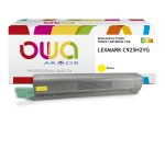Toner remanufacturé OWA - standard - pour LEXMARK C925H2CG