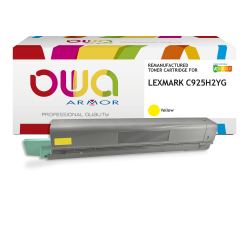 Toner remanufacturé OWA - standard - pour LEXMARK C925H2CG