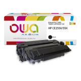 Toner remanufacturé OWA - très très haute capacité - Noir - pour HP CE255X