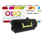 Toner remanufacturé OWA - standard - Noir - pour LEXMARK 24B6213