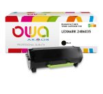 Toner remanufacturé OWA - standard - Noir - pour LEXMARK 24B6035