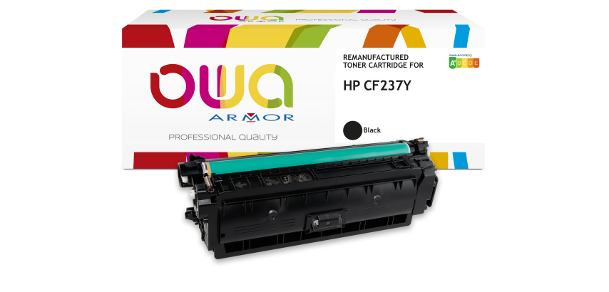 Toner remanufacturé OWA - haute capacité - Noir - pour HP CF237Y