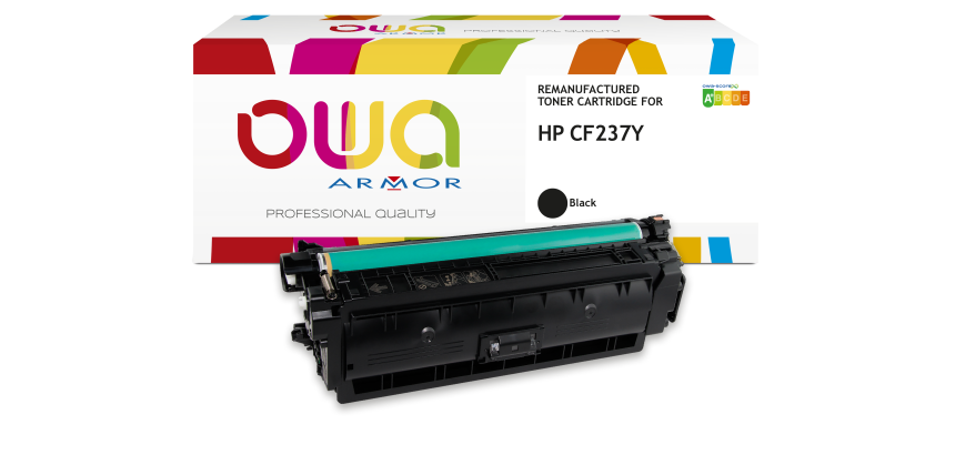 Toner remanufacturé OWA - haute capacité - Noir - pour HP CF237Y