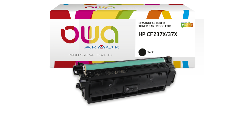 Toner remanufacturé OWA - haute capacité - Noir - pour HP CF237X