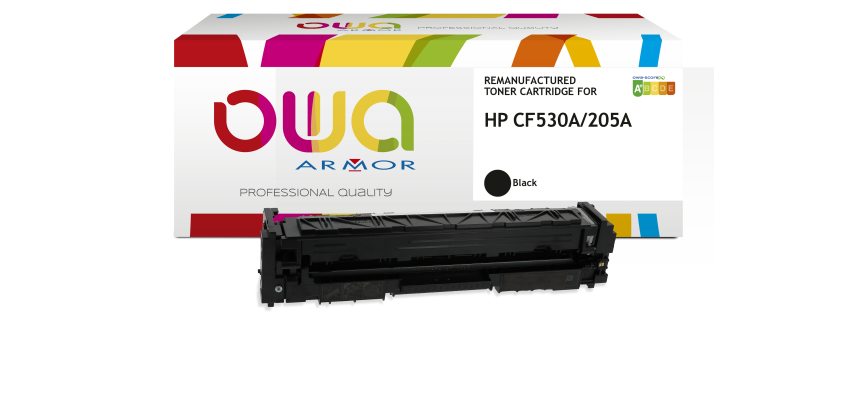 Toner remanufacturé OWA - standard - Noir - pour HP CF530A