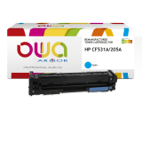 Toner remanufacturé OWA - standard - Cyan - pour HP CF531A