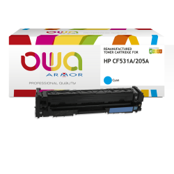 Toner remanufacturé OWA - standard - Cyan - pour HP CF531A