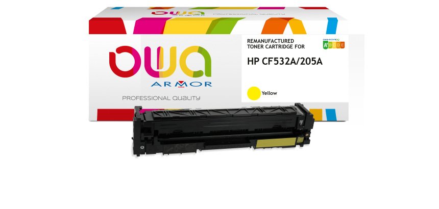 Toner remanufacturé OWA - standard - Jaune - pour HP CF532A