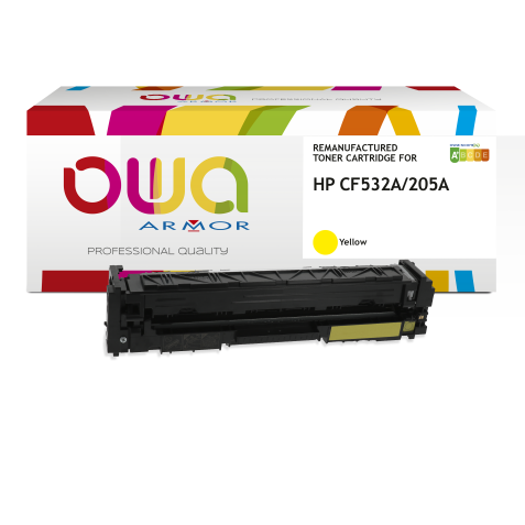 Toner remanufacturé OWA - standard - Jaune - pour HP CF532A