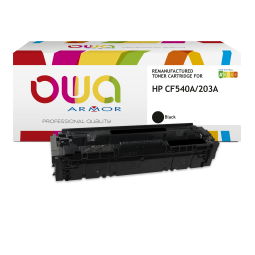 Toner remanufacturé OWA - standard - Noir - pour HP CF540A
