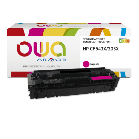 Toner remanufacturé OWA - haute capacité - pour HP CF541X