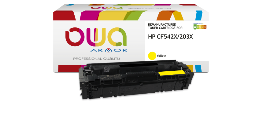 Toner remanufacturé OWA - haute capacité - pour HP CF541X