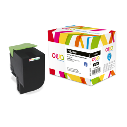 EN_Toner remanufacturé OWA - standard - Noir - pour LEXMARK 71B20K0