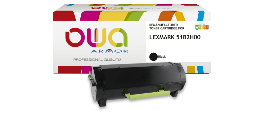 Remanufactured OWA Toner - High Capacity - Black - for LEXMARK 51B2H00