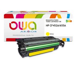 Toner remanufacturé OWA - standard - Jaune - pour HP CF452A
