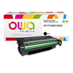 Toner remanufacturé OWA - haute capacité - Noir - pour HP CF460X