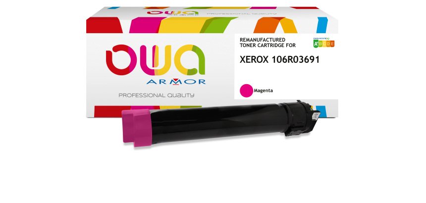 Toner remanufacturé OWA - standard - Magenta - pour XEROX 106R03691