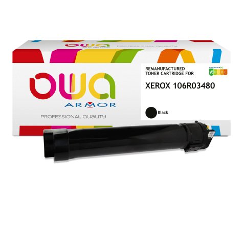 Toner remanufacturé OWA - standard - Noir - pour XEROX 106R03480