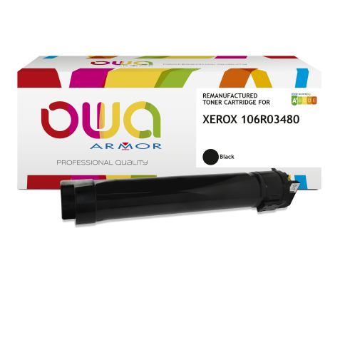 Toner remanufacturé OWA - standard - Noir - pour XEROX 106R03480