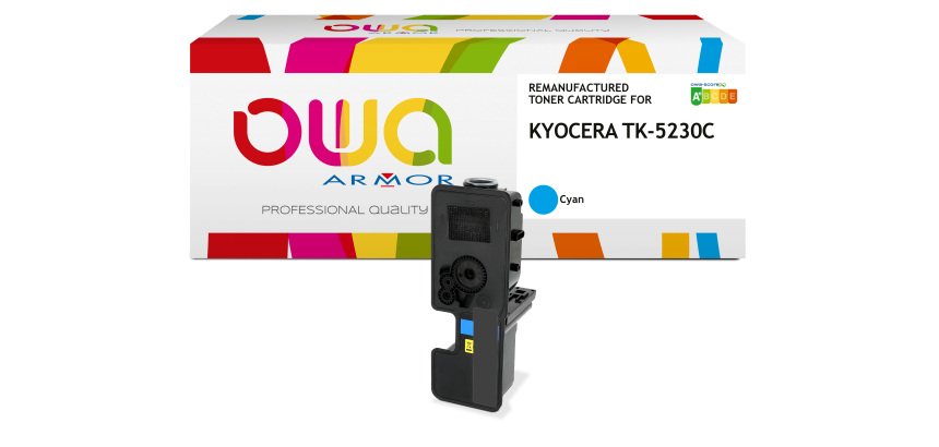 Toner remanufacturé OWA - standard - pour KYOCERA TK-5230 C