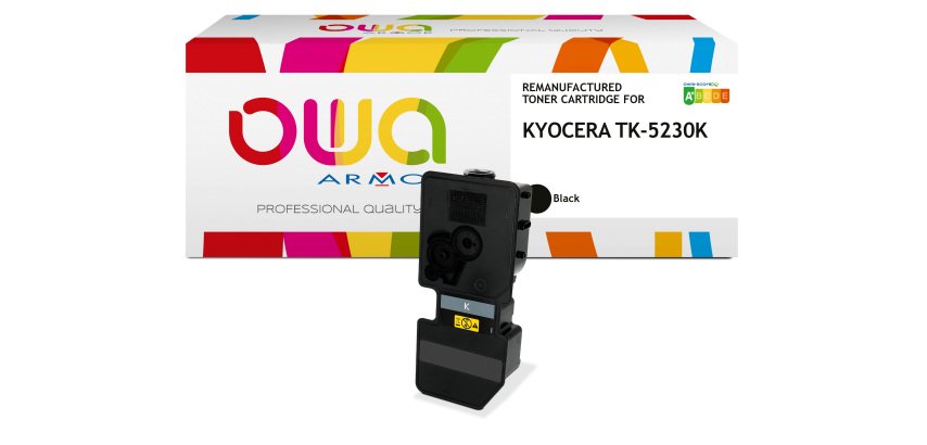 Toner remanufacturé OWA - standard - Noir - pour KYOCERA TK-5230K