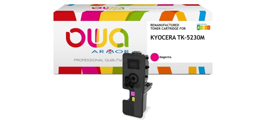 Toner remanufacturé OWA - standard - pour KYOCERA TK-5230C