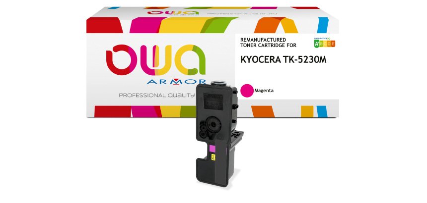 Toner remanufacturé OWA - standard - pour KYOCERA TK-5230 Y