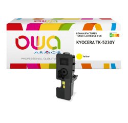 Toner remanufacturé OWA - standard - Jaune - pour KYOCERA TK-5230 Y