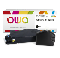 Toner remanufacturé OWA - standard - Noir - pour KYOCERA TK-5270 K