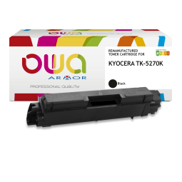 Toner remanufacturé OWA - standard - Noir - pour KYOCERA TK-5270 K