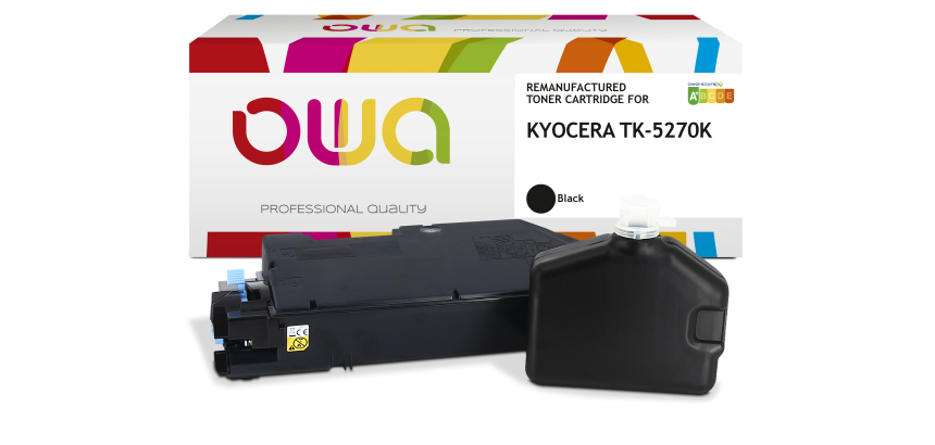 Toner remanufacturé OWA - standard - Noir - pour KYOCERA TK-5270 K