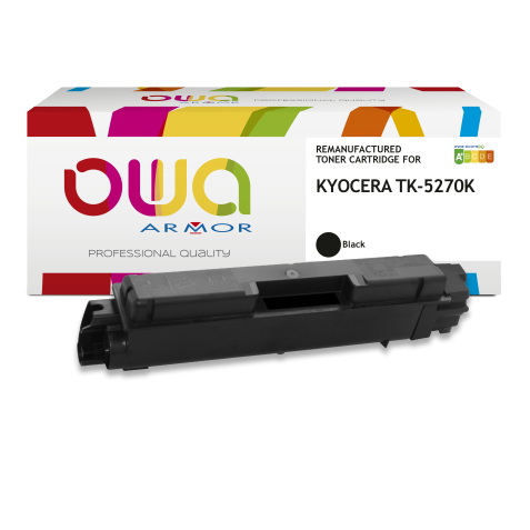 Toner remanufacturé OWA - standard - Noir - pour KYOCERA TK-5270 K